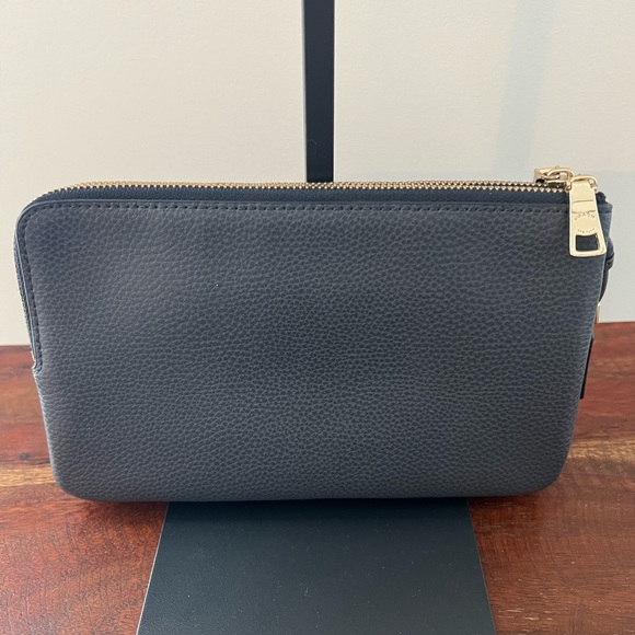 NWOT Coach Grayish Blue Double Zip Wristlet with Hantag - Picture 4 of 7